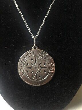 Compass Necklace Leading The Way Baudville Inc. Silver Tone Metal Basic Chain